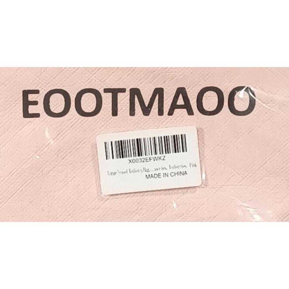 EOOTMAOO Pink Women's Cosmetic Bag with Front Zipper Pocket - Picture 5 of 6